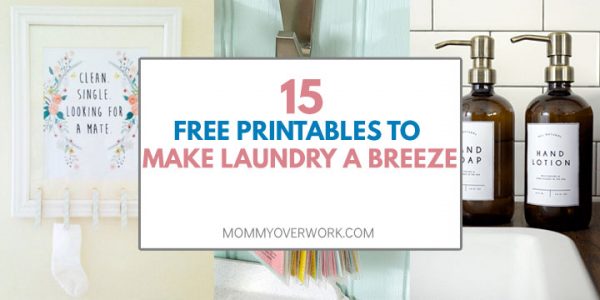 15 Free Laundry Room Decor &amp; Printables to MAKE IT A BREEZE