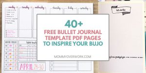 TOP 40+ FREE Bullet Journal Printables for SERIOUS BUJO FANS