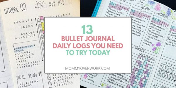 Daily Log Examples Bullet Journal