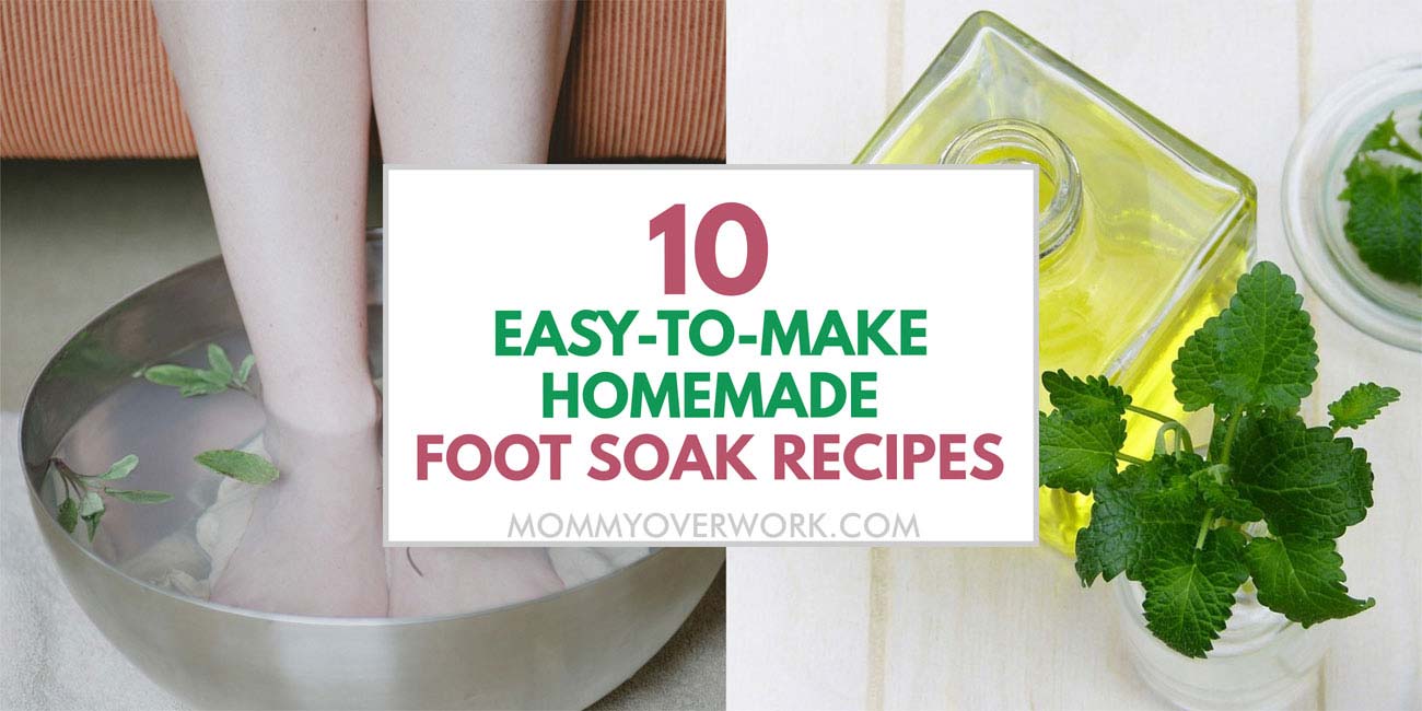10 Easy To Make Homemade Foot Soak Recipes