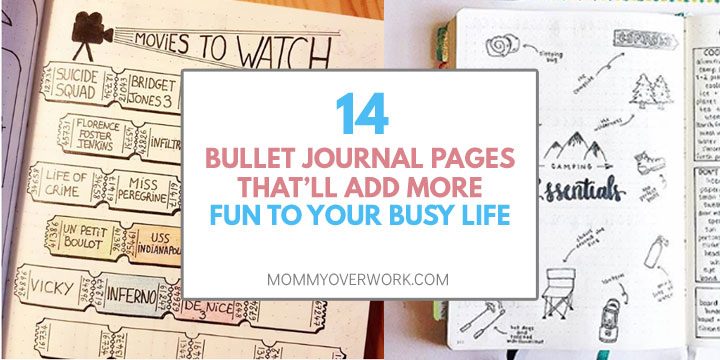 14 Fun Bullet Journal Layout Pages To Add To Bujo