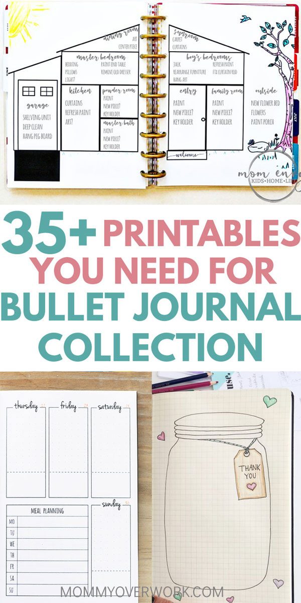 TOP 40+ FREE Bullet Journal Printables for BUJO JUNKIES