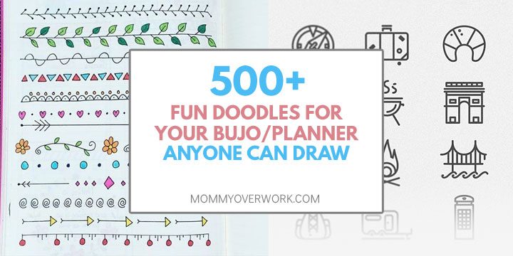 Welp 500+ Doodles to DRESS UP YOUR BUJO ZU-11