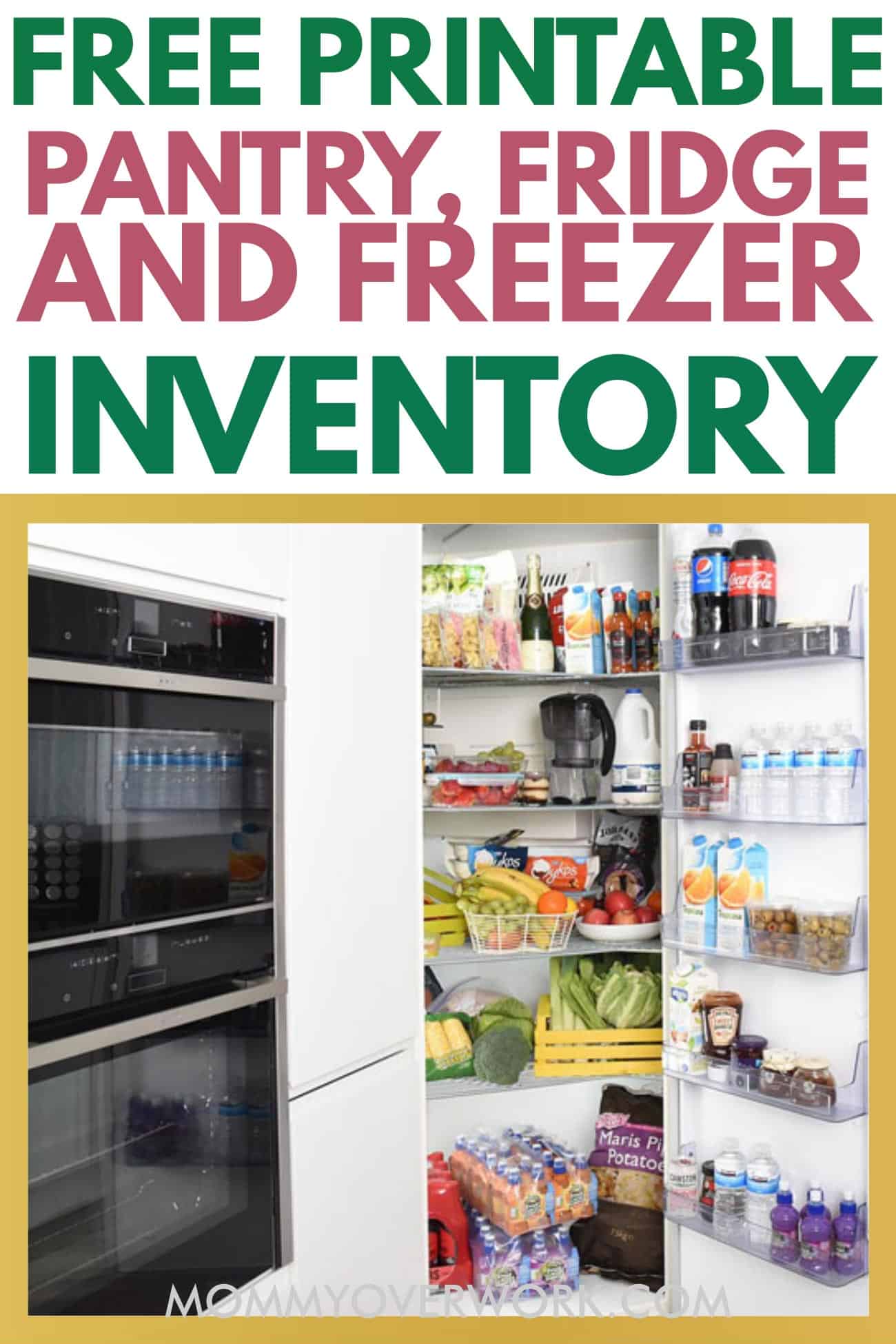 The RIGHT Way to Take Freezer, Fridge, Pantry Inventory [FREE Template]