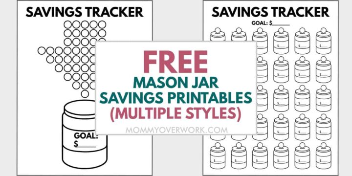 happy planner mason jar savings printable pinterest