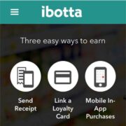 ibotta app ways to earn - receipt, loyalty card, in app purchase.