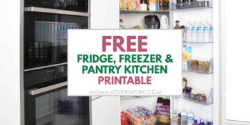 The RIGHT Way to Take Freezer, Fridge, Pantry Inventory [FREE Template]